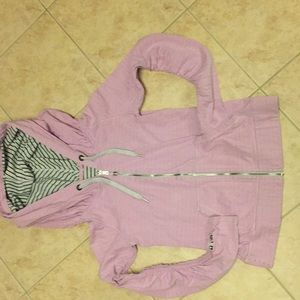 Lululemon size S Cotten reversable zipper hoodie.